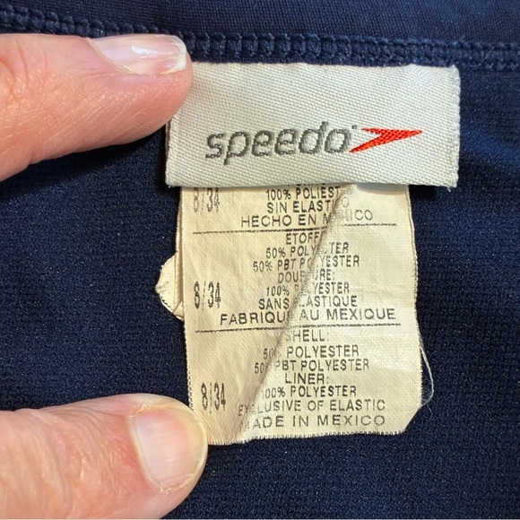 Speedo Endurance+ Flyback 1-Piece Women’s Swimsuit Blue Green Tie Dye 8/34 - Picture 6 of 7